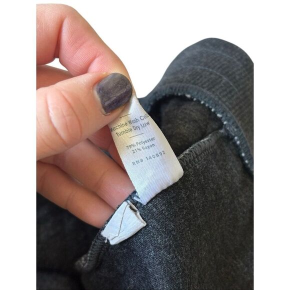 Marine Layer Women’s Quilted Charcoal Gray Joggers size Large L - Picture 6 of 7